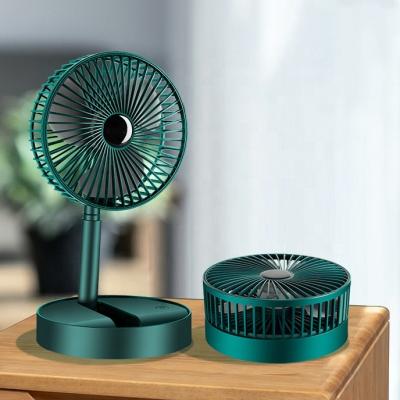 China Folding+Portable+Telescopic Foldable Rechargeable Desktop Air Cooler Small 3 in 1 Battery Camping Portable Fan for sale