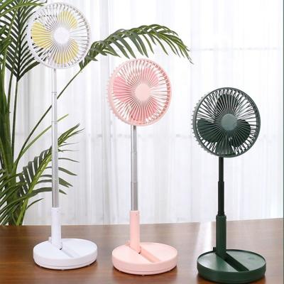 China Portable Usb Mini Folding+Portable+Telescopic Household Air Cooler Rechargeable Foldable Wireless Desktop Fan for sale