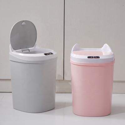 China Intelligent Automatic Contactless Induction Trash Can Stored Refillable Waste Bins Rechargeable Bin for sale