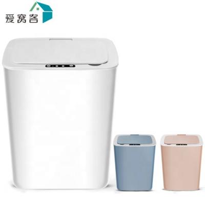 China Wholesale CE kc EMC Intelligent Automatic Induction Battery Smart Waste Bins Stored Rectangular Trash Bin for sale