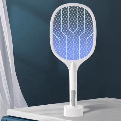 China Durable High Quality Household Two In One Mosquito Killer Racket Fly Rechargeable Zapper Pest Control Mosquito Bat for sale