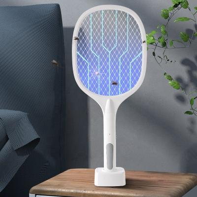 China Viable Rechargeable 2 in 1 with Bass Fly Mosquito Killer Swatter Electric Pest Control Mosquito Bat for sale