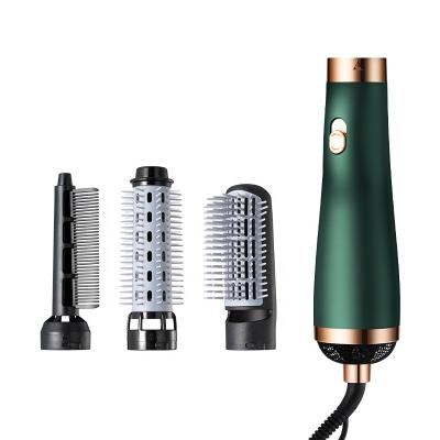 China Hot Selling Three In One Blow Dryer 3 Speeds Comb Straight Curl 4 In 1 Hair Comb Hair Care Hair Dryer for sale