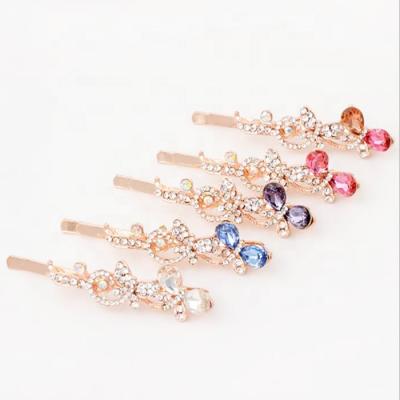 China Durable Fashion Band Hairpin, Butterfly Peacock Shape Zinc Alloy Clip, Yiwu Wholesale Multicolor Headdress for sale