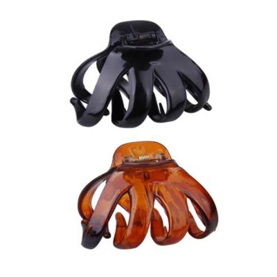 China Large Durable Plastic Ponytail Spring Clip, New Octopus Scratch, Weird Shower Dish Hair Hand Clip for sale