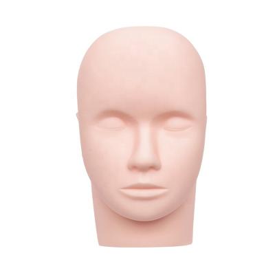 China Other Professional Makeup Practice Silicone Eyelash Extension Training Head Manikin for sale