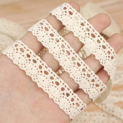 China Various styles cotton viable wholesale cheap lace yarn white lace trim for dress diy apparel accessories lace trim for dress for sale