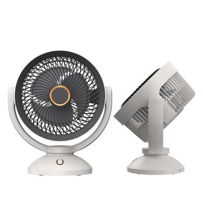 China Desktop and  wall mounted fan Desktop cycling fan USB charging desktop nightlight electric fan Dormitory Wireless portable wall mounted  fan for sale