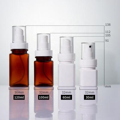 China Cosmetic Manufacturers Wholesale 30ml 60ml 100ml 120ml Plastic Face Cream Lotion Perfume Spray Bottle for sale