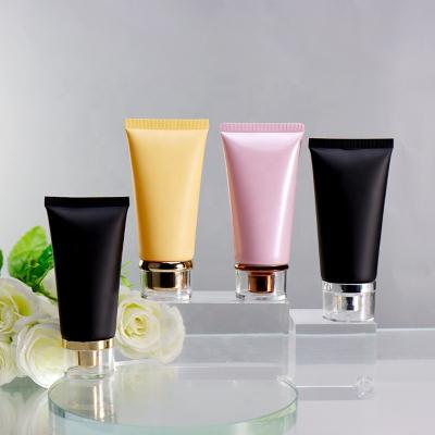 China Cosmetic Manufacturers Wholesale 60ml Colors Tube Cosmetic Soft Facial Cleanser Containers Plastic Bottle for sale