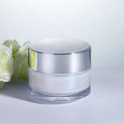 China Cosmetic manufacturers wholesale 50g plastic cosmetic cream jar for skin care eye face cream jar cosmetic for sale