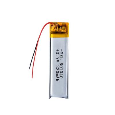 China Machine- YXL Battery 3.7V Polymer Lithium Battery One Cell BT Headset Battery 601040 220mah for sale