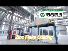 silver color zinc flake coating anti corrosion coating low friction coefficient