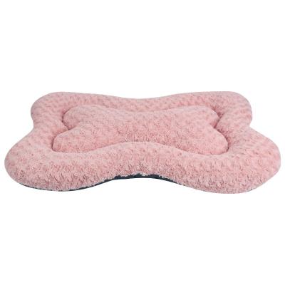 China Winter Puppy Bed Cushion Washable Warm Soft Waterproof Cat Sofa Mat Fleece Interior Accessories For Small Medium Dog for sale