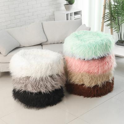 China Round Pet Eco-friendly Warm Sofa Mat For Small Medium Donut Animal Cat Dog Bed Soft Material Long Waterproof Plush Winter for sale