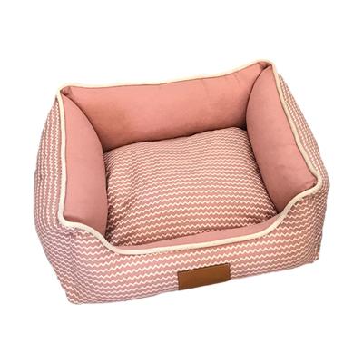 China Removeable Waterproof Washable Square Dog Bed Kennel Cushion Indoor Soft Sofa For Small Medium Cat House for sale