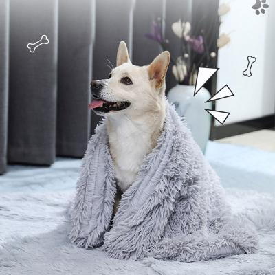 China Wholesale Viable Luxury Warm Winter Dog Blanket For Small Medium Soft Pet Cat Blanket With Fleece Cheap Price for sale