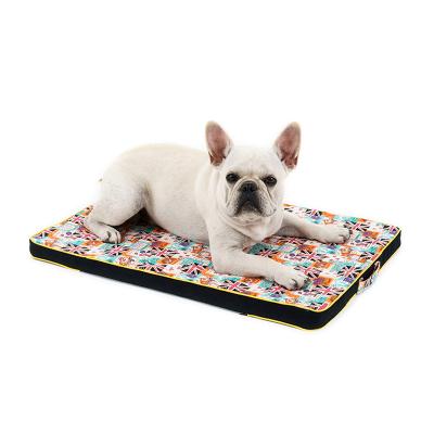 China Factory Wholesale Travel Thickened Printing Canvas Dog Kennel Mat Dogs Bed With Best Price for sale