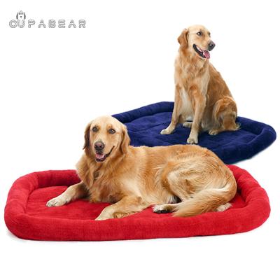 China Wholesale Waterproof Custom Golden Retriever Plush Dog Bed Pet Supplies Pet Garbage Bed Mat for sale