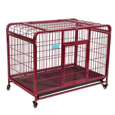 China Sustainable Wholesale Heavy Duty Dog Crate Tube Dog Crates Metal Crates For Big Small Dog With Best Price for sale