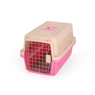 China Wholesale Custom Breathable Air Air Crate Small Steel Metal Pet Cages Cat Carrier Cage Dog Kennel Cage for sale