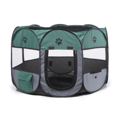 China Manufacturer Wholesale Small Metal Breathable Pet Cages Portable Folding Pet Tent for sale