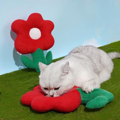 China New Digen Viable Plush Cute Funny Cat Catnip Toy Gardening Series Pet Cotton Toys For Kitten Puppy for sale