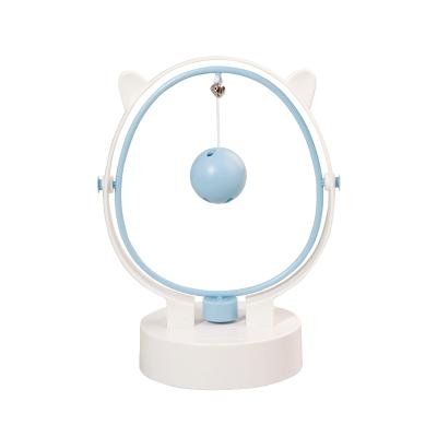 China New Design Viable Cat Ball Toys Feeder Wobble Funny Interactive Pet Toys With Bells No Slip Cute Cat Toys for sale