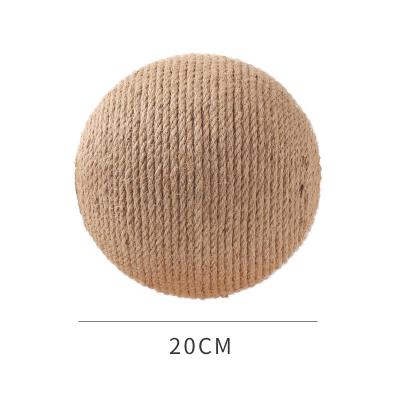 China 2021 New Design Cat Solid Wood Rotating Cat Scratch Durable Luxury Wooden Ball Wear Resistant Pet Cat Toys for sale