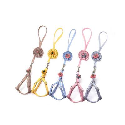 China Flower Traction Rope DETACHED Handmade Wool Woven Leash For Dog Cat Dog Leash With Best Soft Custom Price for sale