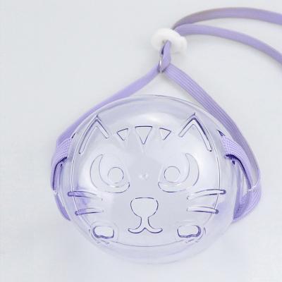 China New Reflective Comfortable Cat Mouth Cover Pet Muzzle Mesh Dog Bite Short Snout PP Material for sale