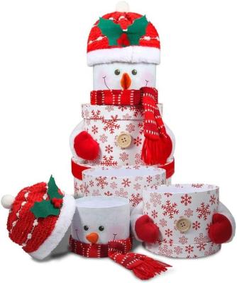 China Gift & High Quality Craft Paper Card Tissue Christmas Gift Decoration Storage Box for sale