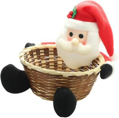 China Sustainable Factory Direct High Quality Santa Claus Storage Basket for sale