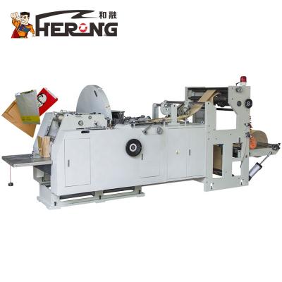 China HERO BRAND Plastic Full Automatic Paper Bag Khaki Price Small Brown Kraft Paper Bag Making Machine Price In India for sale