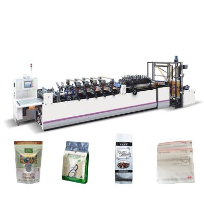 China Garment Shops Mylar Zipper Lock Pocket Bag Machine Zipper Bag Machine Three Side Sealing Laminate Bag Making Machine for sale