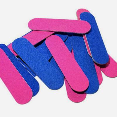 China Nail Tools Mini Manicure Strip Rubbing Mini Sponge Rubbing Colorful High Elasticity Small Square Sponge Nail File Grinding Both Sides for sale