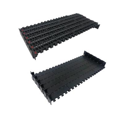 China Factory WELDON Modular Plastic Food Grade Flat Surface Conveyor Cleat Belt for sale