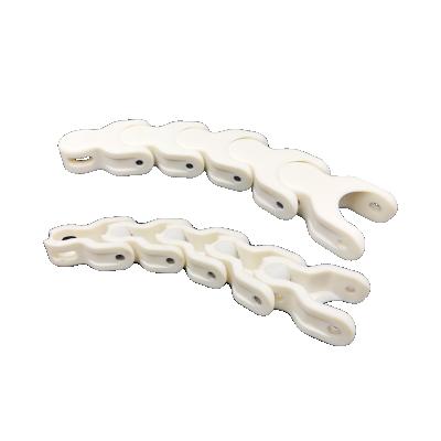 China Factory Weldon White Flexible Plastic Curved Conveyor Chain for sale