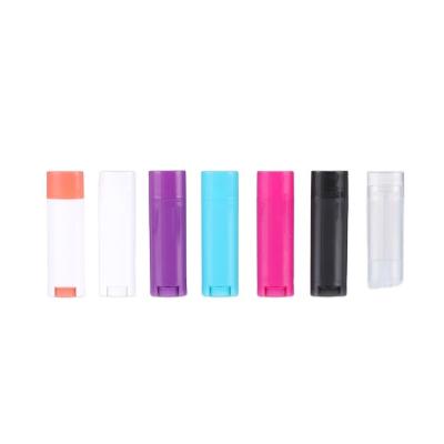 China Lip balm. CHIRM lipstick factory supplying 4.5g empty plastic tubes, lip balm lip golss lip gloss oval tube in stock for sale