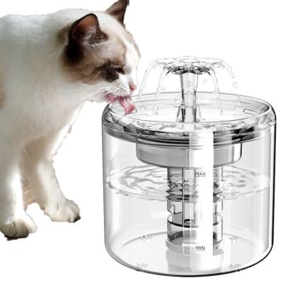 China ZYH Wholesale 2.6L Capacity Automatic Pet Water Fountain With Filter Pet Cat Water Dispenser for sale