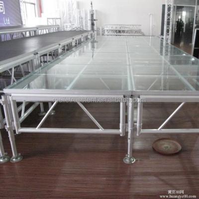 China 18mm black plywood catwalk stage for fashion show glass stage ML-S2 for sale