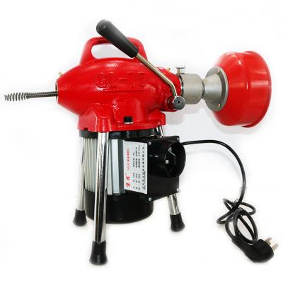 China Viable High Pressure Portable Electric Spiral Drain Cleaner Machine Gq-75 Toilet Bathroom Kitchen for sale