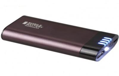 China Dual Micro USB 18650 Power Bank External High Capacity 4400mah With Flashlight for sale