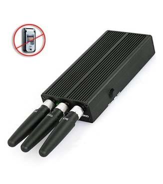 China 4 Band 2W Handheld Mobile Signal Jammer WiFi 3G Mobile Phone Jammer for sale