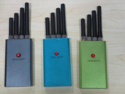 China Portable Handheld Jammer 4 Bands GPS WiFi Bluetooth 1 - 9 meters for sale