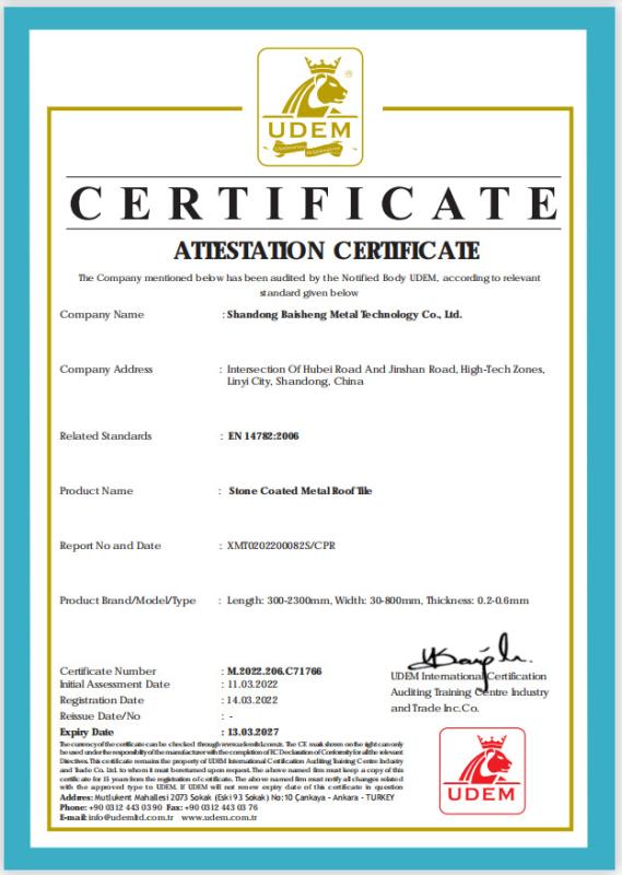 CE - Shandong Golden Sunshine Building Materials Co., Ltd.