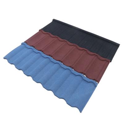 China Steel roofing shingles coated with contemporary stone roof tiles on sale in Ethiopia for sale