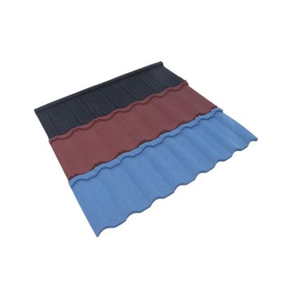 China Modern Colorful Stone Sheet Metal Clad Roof Tiles for sale