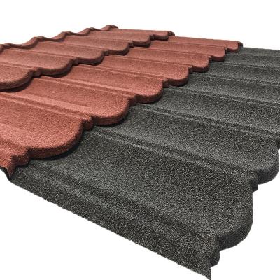 China Modern JINHU Roofing Corrugated Stone Coated Sheets Roof Tiles Price for sale