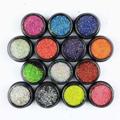 China PET powder nail glitter powder/wholesale acrylic glitter dust/shiny glitter powder for nail art for sale